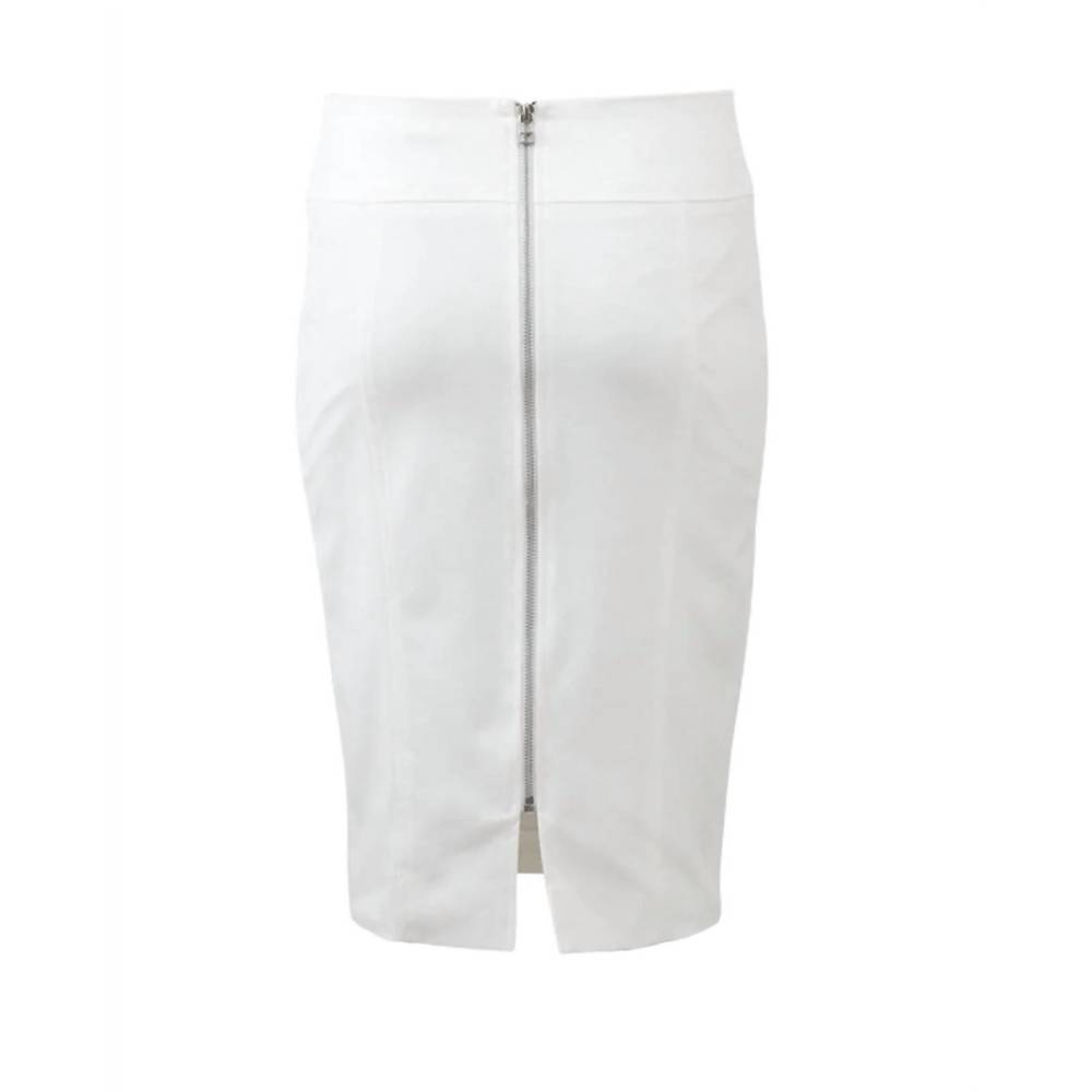 NEW VERONICA BEARD zip back pencil skirt in white - Picture 2 of 2